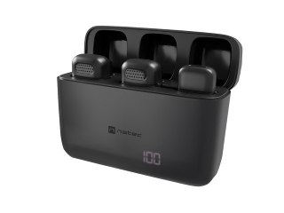 MIKROFON NATEC HOPPER KRAWATOWY BEZPRZEWODOWY USB-C (2 SZTUKI)