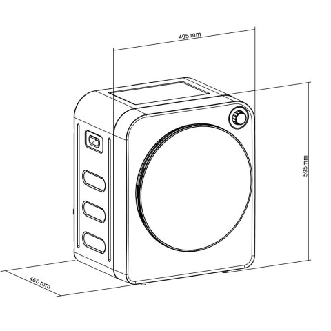 GREENBLUE SUSZARKA ELEKTRYCZNA BĘBNOWA DO UBRAŃ 3KG WSAD GB410