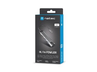 NATEC MULTIPORT FOWLER GO USB-C -> HUB USB, HDMI