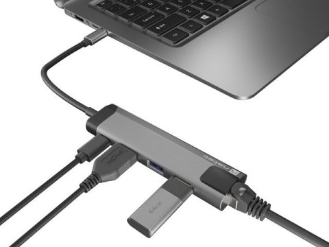 NATEC MULTIPORT FOWLER GO USB-C -> HUB USB, HDMI