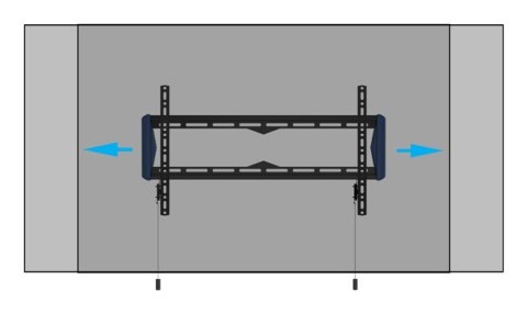 Uchwyt ścienny do płaskiego ekranu B-Tech ELEMENTS BT5442/B (VESA 600)