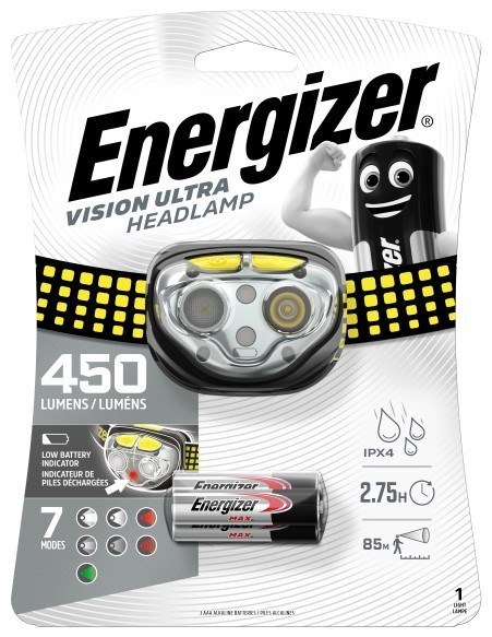 LATARKA ENERGIZER HEADLIGHT VISION ULTRA HEADLIGHT 3AAA 450 lm