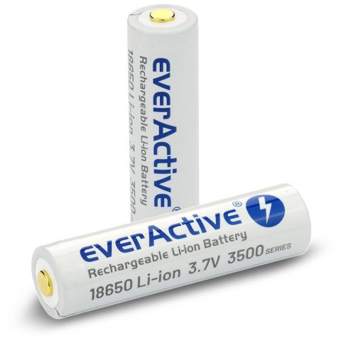 Akumulator 18650 Li-Ion 3,7V everActive 3500mAh (1 szt.) micro-USB z zabezpieczeniem