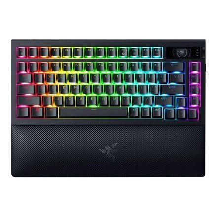 Klawiatura mechaniczna Razer | BlackWidow V4 Pro 75% | Mechanical Gaming Keyboard | 4K Hz Wireless | US | Black | Orange Tactile