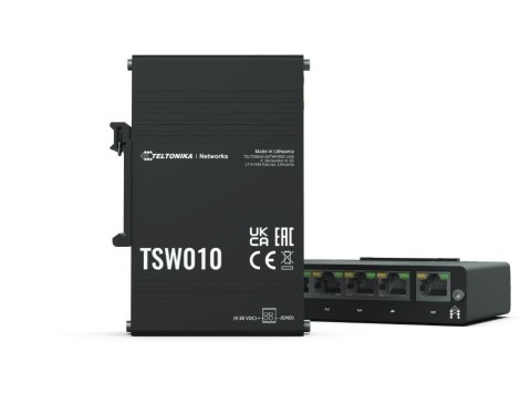 Switch TELTONIKA TSW010 5x RJ45 100Mb/s PoE Black