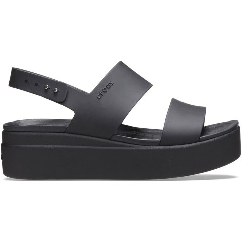 Sandały damskie Crocs Brooklyn Low Wedge czarne Sandały damskie Crocs Brooklyn Low Wedge czarne