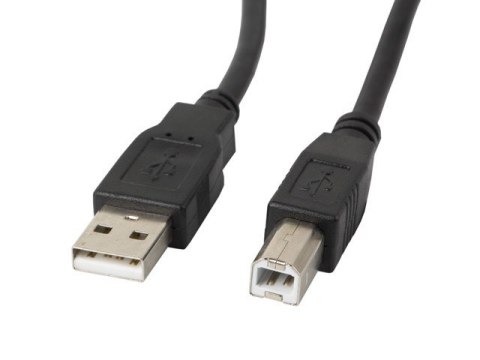 Kabel Lanberg CA-USBA-11CC-0030-BK (USB 2.0 typu A M - USB 2.0 typu B M; 3m; kolor czarny)