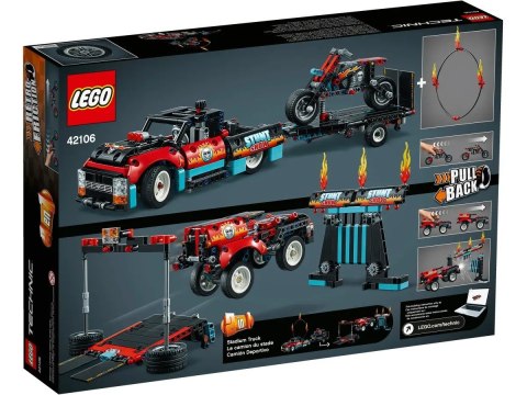 LEGO Technic 42106 - Furgonetka i motocykl kaskaderski