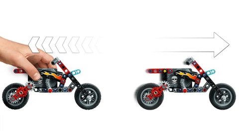 LEGO Technic 42106 - Furgonetka i motocykl kaskaderski