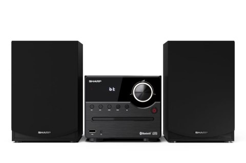 Sharp XL-B512(BK) Mikrosystem Hi-Fi, CD/FM/USB/Bluetooth v5.0, 45W, czarny Sharp | Mikrosystem Hi-Fi | XL-B512(BK) | Gniazdo USB