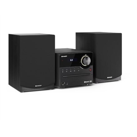 Sharp XL-B512(BK) Mikrosystem Hi-Fi, CD/FM/USB/Bluetooth v5.0, 45W, czarny Sharp | Mikrosystem Hi-Fi | XL-B512(BK) | Gniazdo USB