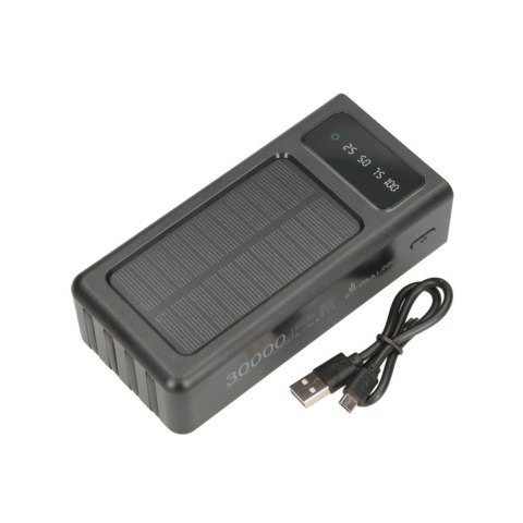 EXTRALINK EPB-093 30000MAH SOLAR POWER BANK CZARNY