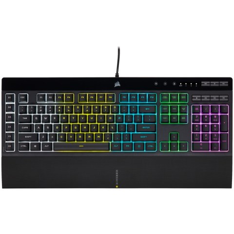 Corsair K55 RGB PRO klawiatura Gaming USB QWERTZ Niemiecki Czarny