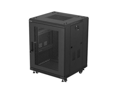 Szafa inastalacyjna rack Lanberg 19" 15U 600x600 czarna drzwi perforowane (flat pack) Szafa inastalacyjna rack Lanberg 19" 15U 600x600 czarna drzwi perforowane (flat pack)