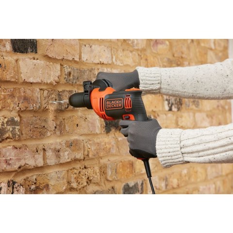 Black & Decker BEH710-QS wiertło 2800 RPM Czarny, Pomarańczowy