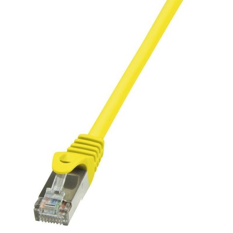 Patchcord LogiLink CP1027S CAT5e F/UTP 0,50m, żółty Patchcord LogiLink CP1027S CAT5e F/UTP 0,50m, żółty