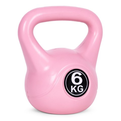 Kettlebell kettle 6 kg do ćwiczeń hantla kula odważnik obciążenie ciężar fitness różowy ModernHome Kettlebell kettle 6 kg do ćwiczeń hantla kula odważnik obciążenie ciężar fitness różowy ModernHome