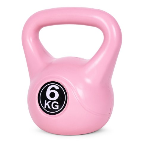 Kettlebell kettle 6 kg do ćwiczeń hantla kula odważnik obciążenie ciężar fitness różowy ModernHome Kettlebell kettle 6 kg do ćwiczeń hantla kula odważnik obciążenie ciężar fitness różowy ModernHome