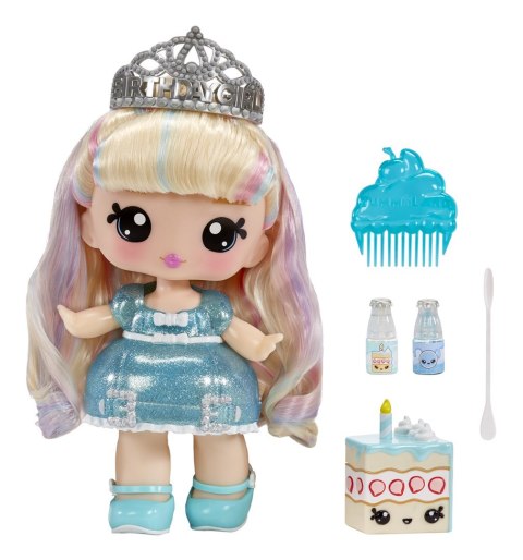 MGA Entertainment Yummiland Large Doll + Lipgloss Pet- Callie Birthday Cake