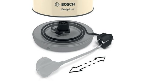 Bosch TWK4P437 czajnik elektryczny 1,7 l 2400 W Beżowy, Czarny