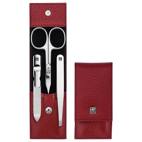 ZWILLING CLASSIC INOX Zestaw podróżny - czerwone skórzane etui, 3 elementy ZWILLING CLASSIC INOX Zestaw podróżny - czerwone skórzane etui, 3 elementy
