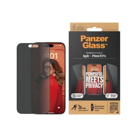 PanzerGlass Ultra Wide Fit Privacy Przezroczysta ochrona ekranu Apple 1 szt.