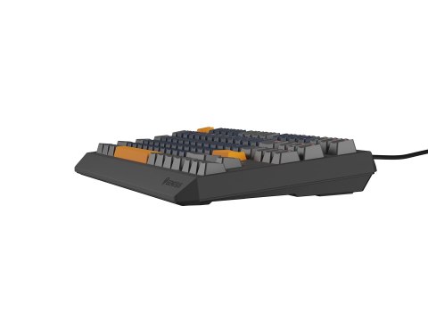 GENESIS THOR 230 TKL klawiatura Gaming USB + RF Wireless + Bluetooth QWERTY Czarny, Niebieski, Szary, Pomarańczowy