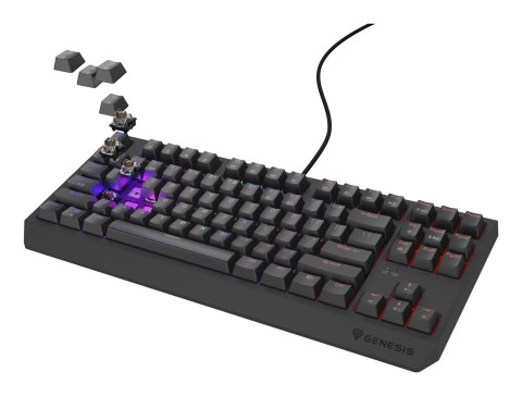 GENESIS Thor 230 TKL klawiatura Gaming USB QWERTY US English Czarny