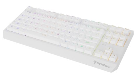 GENESIS Thor 230 TKL klawiatura Gaming USB + RF Wireless + Bluetooth QWERTY US English Biały