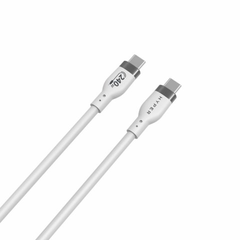 HYPER HJ4001WHGL kabel USB USB 2.0 1 m USB C Biały