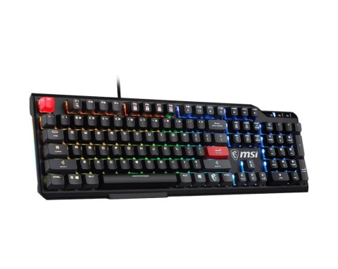 MSI Vigor GK41 Dusk LR US klawiatura Gaming USB QWERTY Angielski Czarny