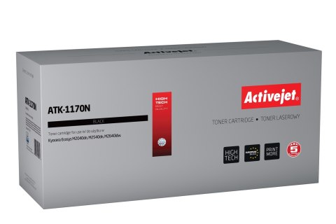 Toner Activejet ATK-1170N (zamiennik Kyocera TK-1170; Supreme; 7200 stron; czarny)