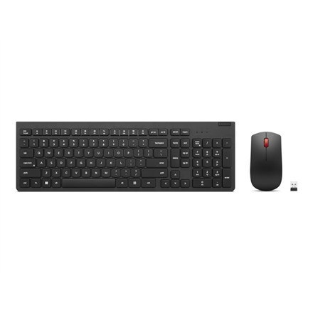 Lenovo 4X31N50752 klawiatura Dołączona myszka Uniwersalne RF Wireless Skandynawia Czarny