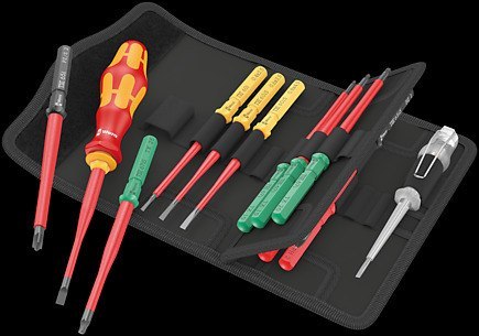 Zestaw Kraftform Kompakt VDE16 Extra Slim 1 Tool Finder, 16 części