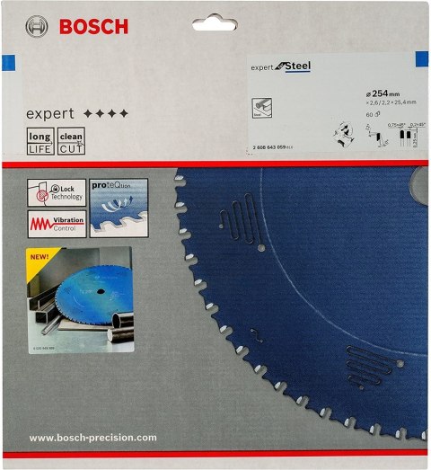 Bosch ?2608643059 ostrze do piły tarczowej 25,4 cm 1 szt.