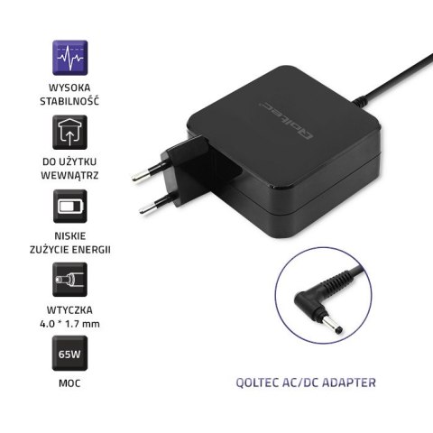 Qoltec Zasilacz do Huawei 65W | 19V | 3.42A | 4.0*1.7