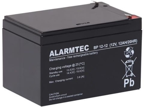 BATERIA 12V 12AH VRLA BP12-12 ALARMTEC EMU