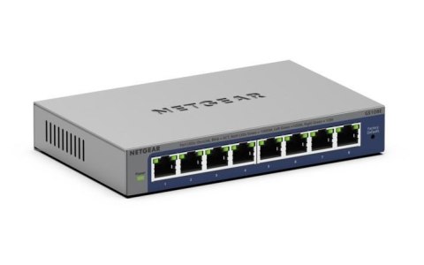 NETGEAR GS108Ev4 Nie zarządzany L2/L3 Gigabit Ethernet (10/100/1000) Szary