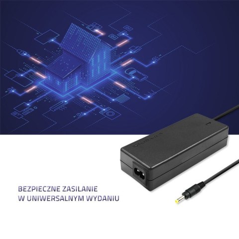 Qoltec Zasilacz do Lenovo 45W | 20V | 2.25A | 4.0*1.7 | +kabel zasilający