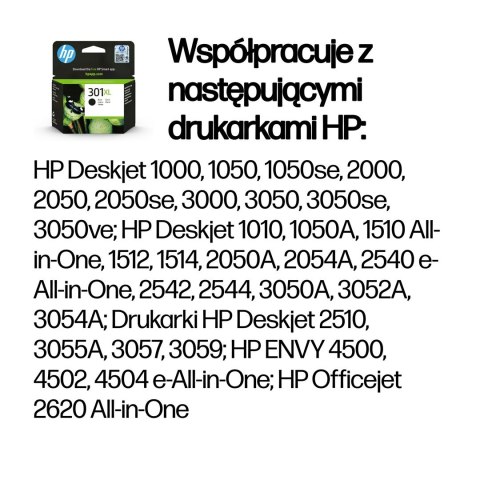 HP 301XL oryginalny wkład atramentowy czarny XL