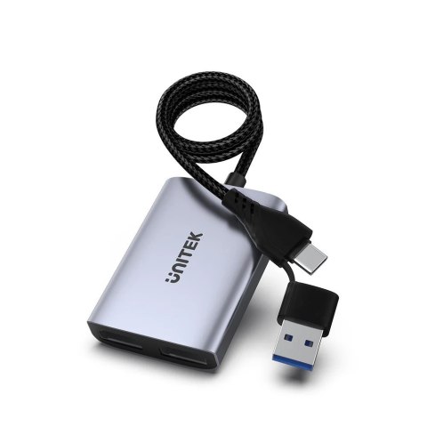 Adapter USB-A/USB-C | 2x HDMI - Unitek V1427A01