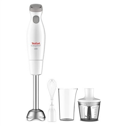 Tefal HB453 0,5 l Blender stołowy 450 W Szary, Stal nierdzewna, Biały