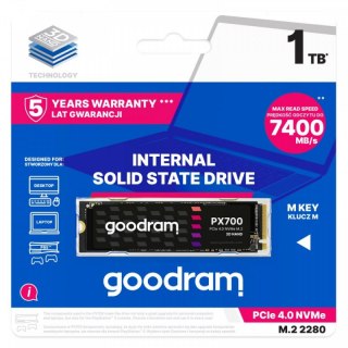 Dysk SSD GOODRAM PX700 1 TB (M.2 2280″ /1TB /PCI Express /7400MB/s /6500MB/s)