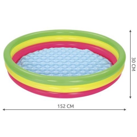 DMUCHANY BASEN TĘCZOWY 152CM BESTWAY 51103