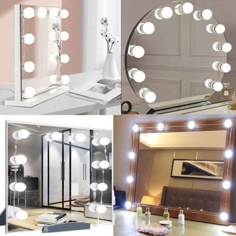 LAMPKI LED NA LUSTRO/ DO TOALETKI- 10SZT. LAMPKI LED NA LUSTRO/ DO TOALETKI- 10SZT.