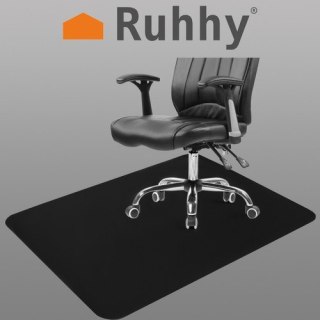 MATA OCHRONNA POD KRZESŁO 100X140CM RUHHY - CZARNA