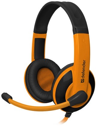 SŁUCHAWKI DEFENDER Z MIKR WARHEAD G-120 ORANGE + GRA!!!