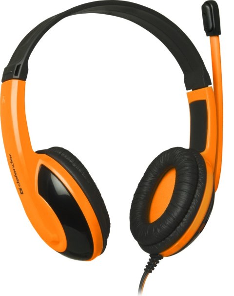 SŁUCHAWKI DEFENDER Z MIKR WARHEAD G-120 ORANGE + GRA!!!