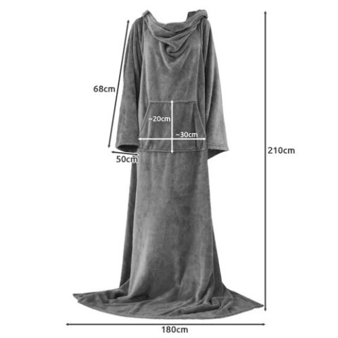 BLUZA- KOCOSZLAFROK JASNOSZARY RUHHY 22649