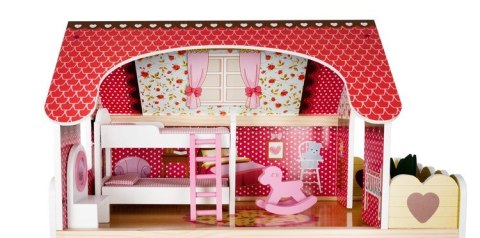 DOMEK DREWNIANY DLA LALEK - WILLA D11252